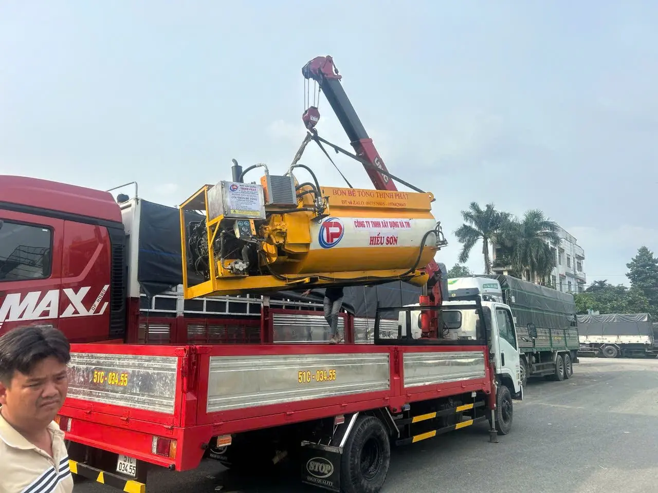 thu&ecirc; xe cẩu 5 tấn